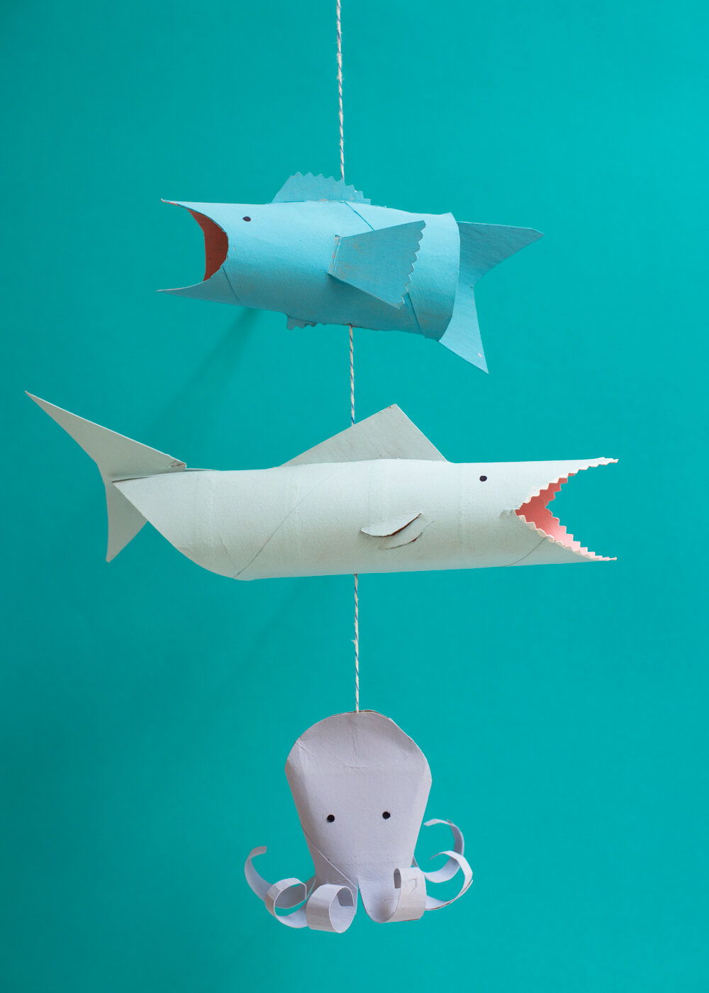 A Fun Use-What-You-Have Craft: Cardboard Tube Sea Creatures
